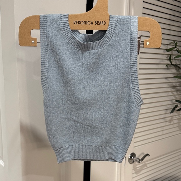 White Fox Boutique Blue Knit Set - Crop top and Mini Skirt - Picture 4 of 11